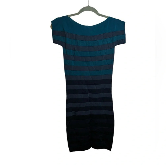French Connection Y2K Ombre Ribbon Bandage Dress - Picture 1 of 3